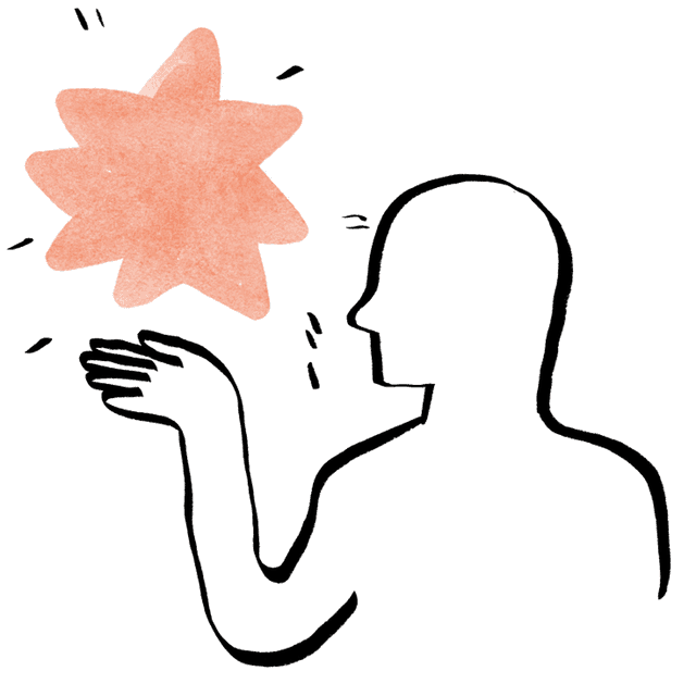 An indie-dev holding a star